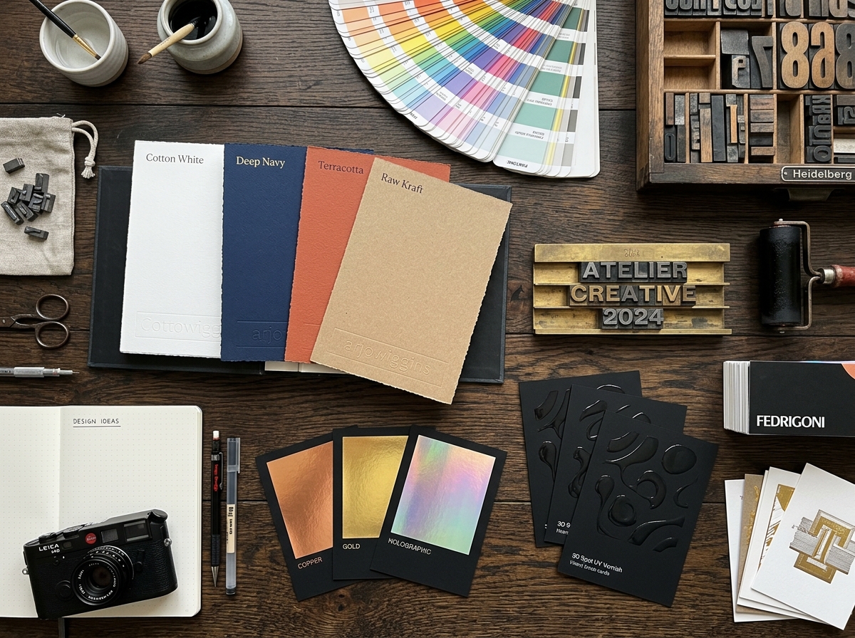 Nuanciers de papiers Fedrigoni et Pantone
